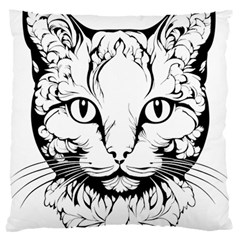 Cat - Artistic Paper Cut 16  Baby Flannel Cushion Case (two Sides)