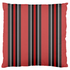 Rosa Grau Streifen 16  Baby Flannel Cushion Case (two Sides)