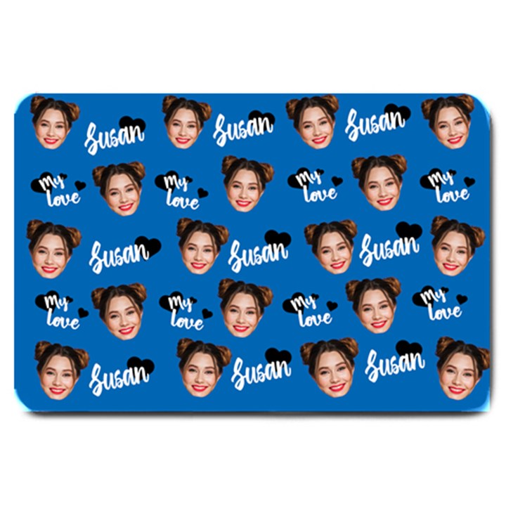 Personalized Photo Many Face Head Name Doormat Large Doormat