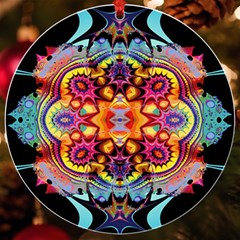 Blume Abstrakt Uv Print Acrylic Ornament Round