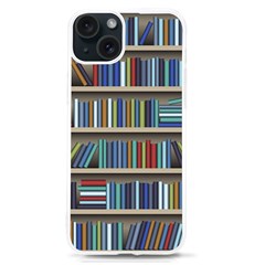 Bookshelf Iphone 15 Tpu Uv Print Case