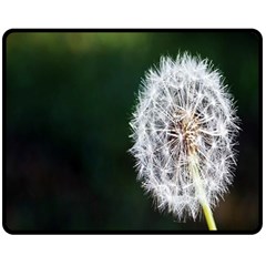 White Flower Fleece Blanket (medium)