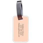 Personalized Photo Name Diamond Luggage Tag (two sides) Luggage Tag (two sides) Back
