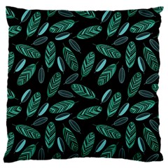 Leaves Pattern Abstract Blade 16  Baby Flannel Cushion Case (two Sides)