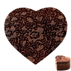 Background Vintage Japanese Design Heart Wood Jewelry Box