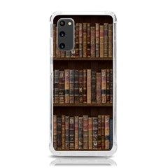 Old Bookshelf Orderly Antique Books Samsung Galaxy S20 6 2 Inch Tpu Uv Case
