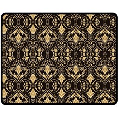 Vintage Batik Art Architecture Pattern Fleece Blanket (medium)