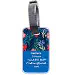 Personalized Name Flower Luggage Tag (two sides) Luggage Tag (two sides) Back