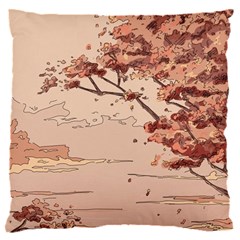 Pastel Nature , Art, Blue, Cute, 16  Baby Flannel Cushion Case (two Sides)