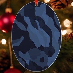 Purple Camo Uv Print Acrylic Ornament Oval