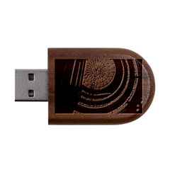 Building Ceiling Structure Dome Wood Oval Usb Flash Drive