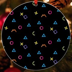 Kids , Kids , Background, Doodle Uv Print Acrylic Ornament Round
