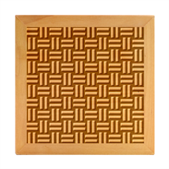 Frets Mosaic Pattern Geometric Wood Photo Frame Cube