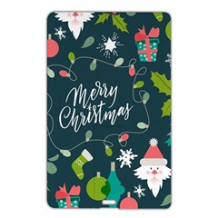 Merry Christmas, Happy New Year, Christmas Seamless Texture Name Card Style Usb Flash Drive