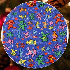 Grateful Dead Dancing Bears Pattern Uv Print Acrylic Ornament Round