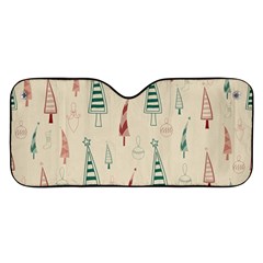 Trees Christmas Holiday Pattern Car Windshield Sunshade
