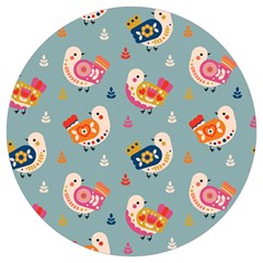 Cute Bird Pattern Round Trivet