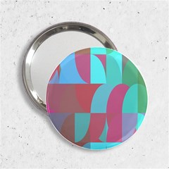 Geometric Ocean Purple Blue Pink 2 25  Handbag Mirrors