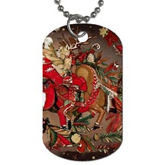 Christmas Art 01 Dog Tag (one Side)