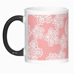 Lace White Ornamental Textile Morph Mug