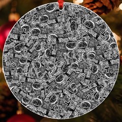 Be True Be Yourself Typographic Print Pattern Uv Print Acrylic Ornament Round