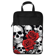 Roses And Skulls Foldable Shoe Storage Bag