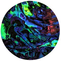 Sci-fi Scenester Wooden Bottle Opener (round)
