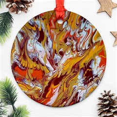 Phoenix Round Ornament (two Sides)