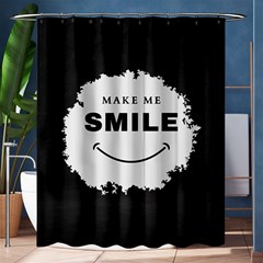 Black And White Simple Make Me Smile T Shirt 20250203 014057 0000 Shower Curtain 60  X 72  (medium) 