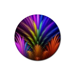 Abstract Colors - , Abstract Colors Rubber Coaster (round)