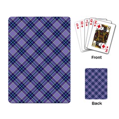 Purple Plaid Tartan 1 Diagonal Playing Cards Single Design (rectangle)