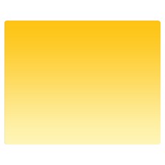 Amber Orange To Cream Yellow Linear Gradient Premium Plush Fleece Blanket (medium)