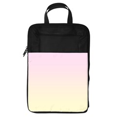 Pink Lace To Cream Yellow Linear Gradient Foldable Shoe Storage Bag