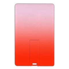 Pink Lace To Scarlet Red Linear Gradient Name Card Style Usb Flash Drive