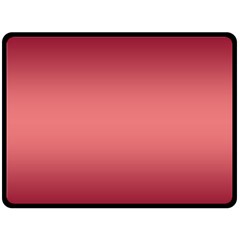 Burgundy Red To Coral Pink Bilinear Gradient Fleece Blanket (large)
