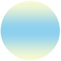 Cream Yellow To Baby Blue Bilinear Gradient Wooden Bottle Opener (round)