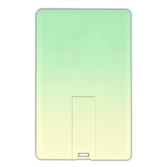 Mint Green To Cream Yellow Linear Gradient Name Card Style Usb Flash Drive