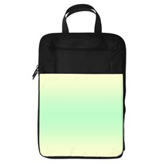 Cream Yellow To Mint Green Bilinear Gradient Foldable Shoe Storage Bag