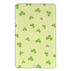 Green Leaves Pattern Name Card Style Usb Flash Drive