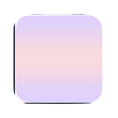 Pale Violet To Pale Pink Bilinear Gradient Square Metal Box (black)