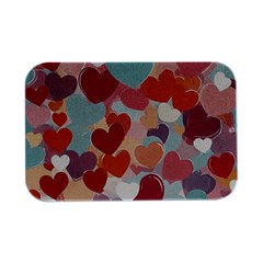 Valentines Day Hearts Romance Love Open Lid Metal Box (silver)  
