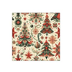 Christmas Tree Snow Satin Bandana Scarf 22  X 22 
