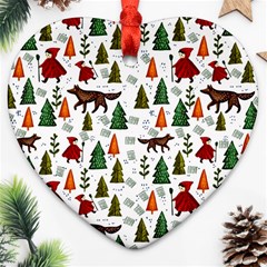 Little Red Riding Hood Seamless Ornament (heart)
