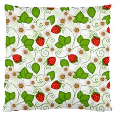 Strawberry Fruit Pattern Leaves 16  Baby Flannel Cushion Case (two Sides)