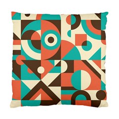 Retro Colorful Background, Retro Abstraction Standard Cushion Case (one Side)