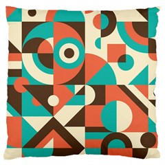Retro Colorful Background, Retro Abstraction Standard Premium Plush Fleece Cushion Case (two Sides)