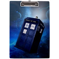 Tardis Doctor Who Space Blue A4 Acrylic Clipboard