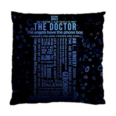 Doctor Who Tardis Standard Cushion Case (one Side)