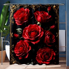 Red Roses Shower Curtain 60  X 72  (medium) 