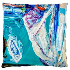 Sailing Boat Large Cushion Case (two Sides)